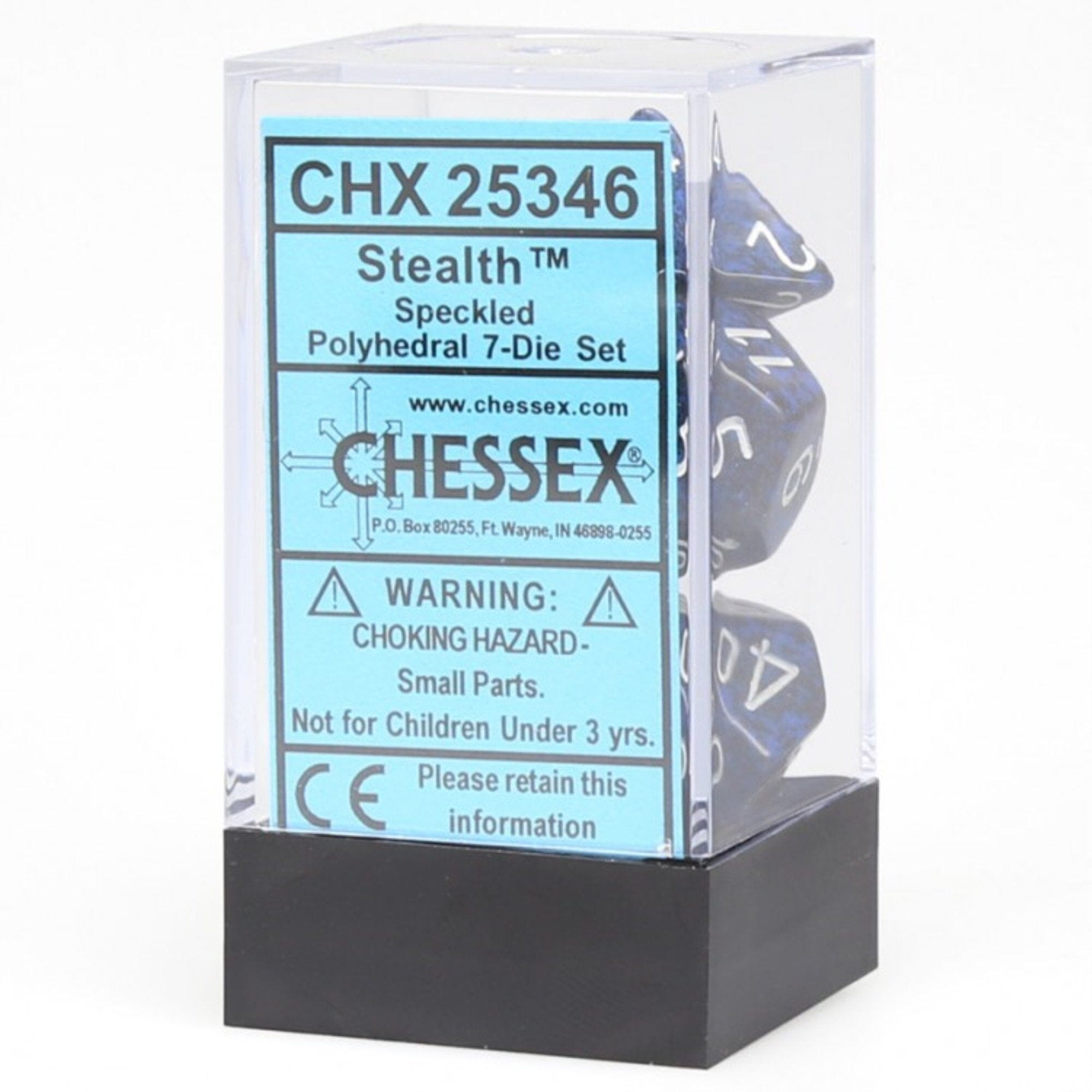 Stealth Speckled Polyhedral 7-Die Set Dice CHESSEX