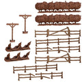 Terrain Crate: Battlefield Fences & Hedges Miniatures Mantic