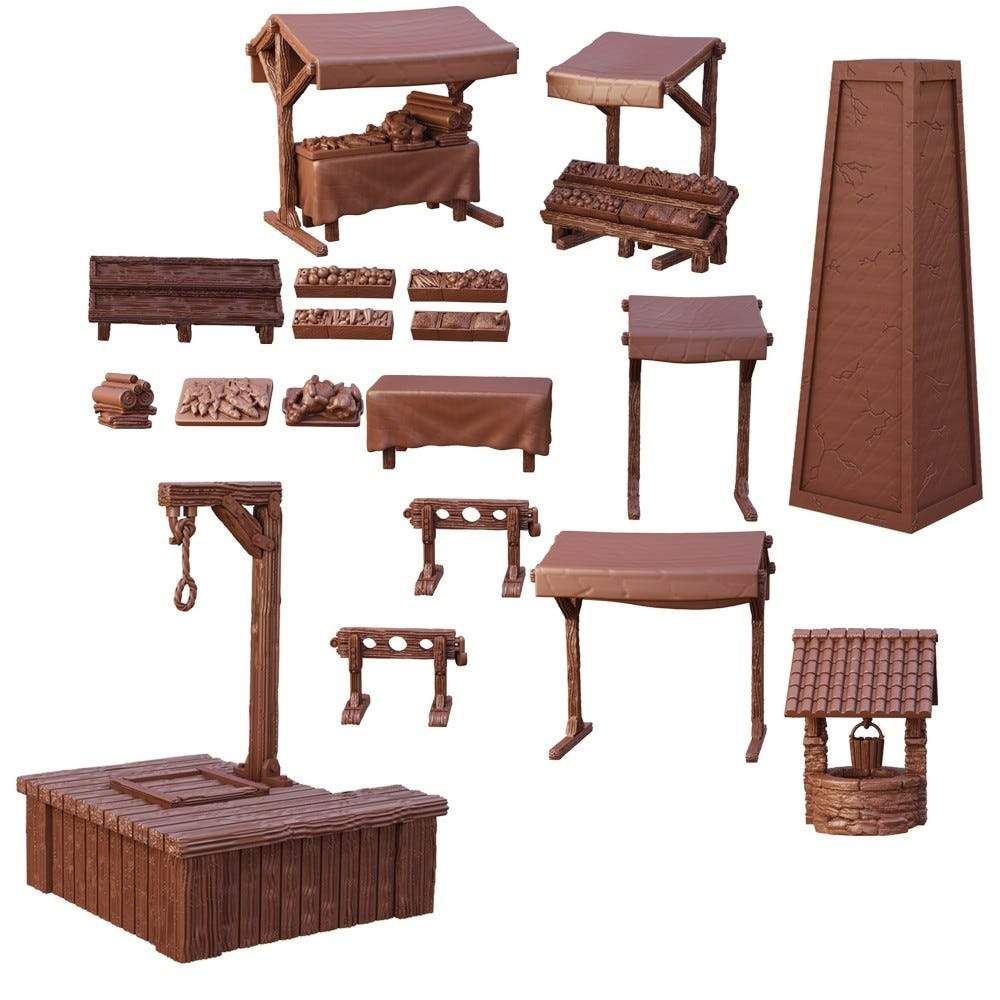 Terrain Crate: Village Square Miniatures Terrain Crate