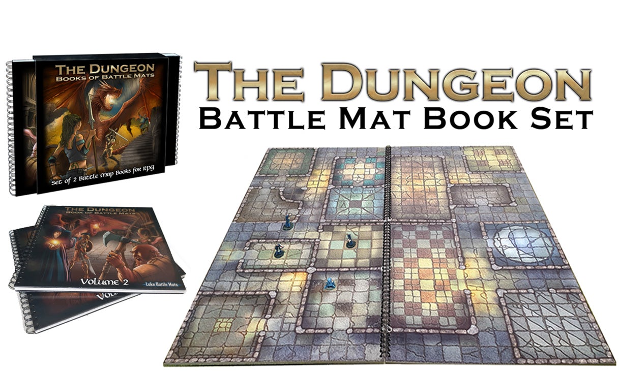 The Dungeon Books of Battle Mats Role Playing Game Loke 