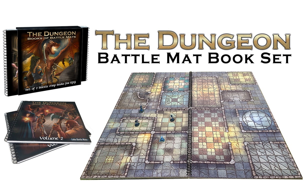 The Dungeon Books of Battle Mats Role Playing Game Loke