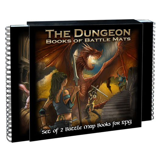 The Dungeon Books of Battle Mats Role Playing Game Loke 