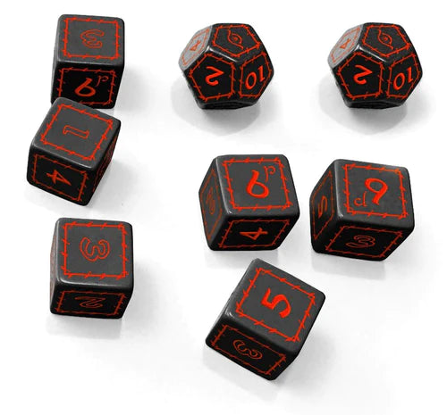 The One Ring RPG: Dice Set Dice Cubicle Seven Black 
