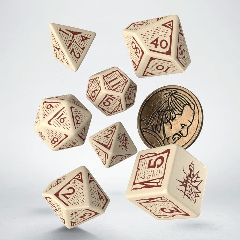 The Witcher Dice Set: Vesemir Dice Q Workshop The Old Wolf