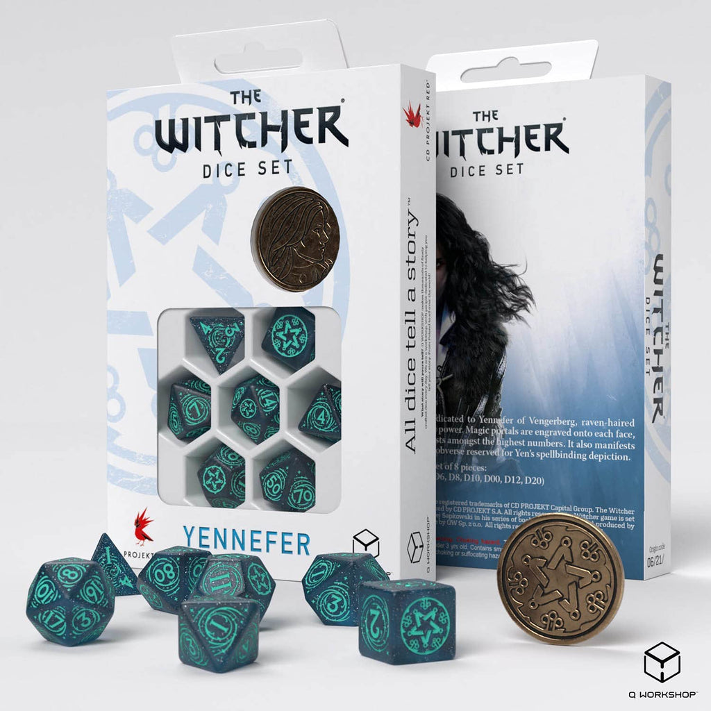The Witcher Dice Set: Yennefer Dice Q Workshop Sorceress Supreme