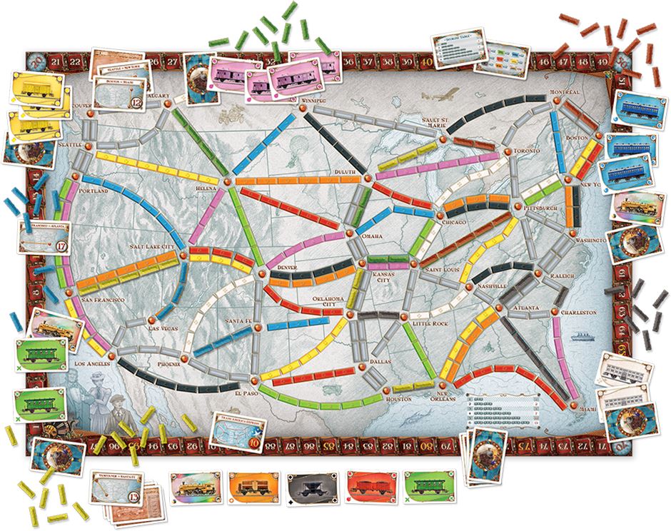 Ticket to Ride Board Games Days of Wonder