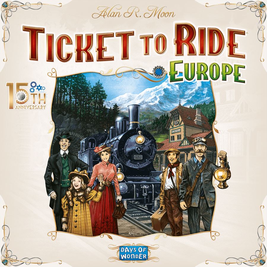 Ticket To Ride Europe: 15th Anniversary Edition Board Games Days of Wonder