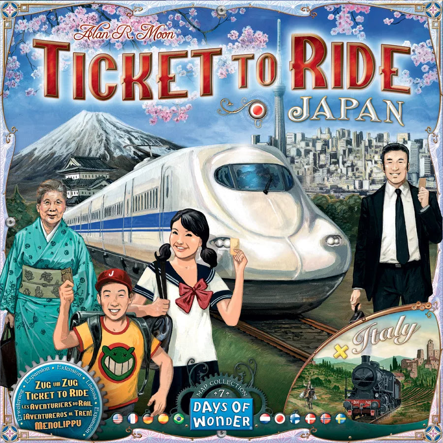 Ticket to Ride Map Collection 7: Japan & Italy Board Games Days of Wonder 
