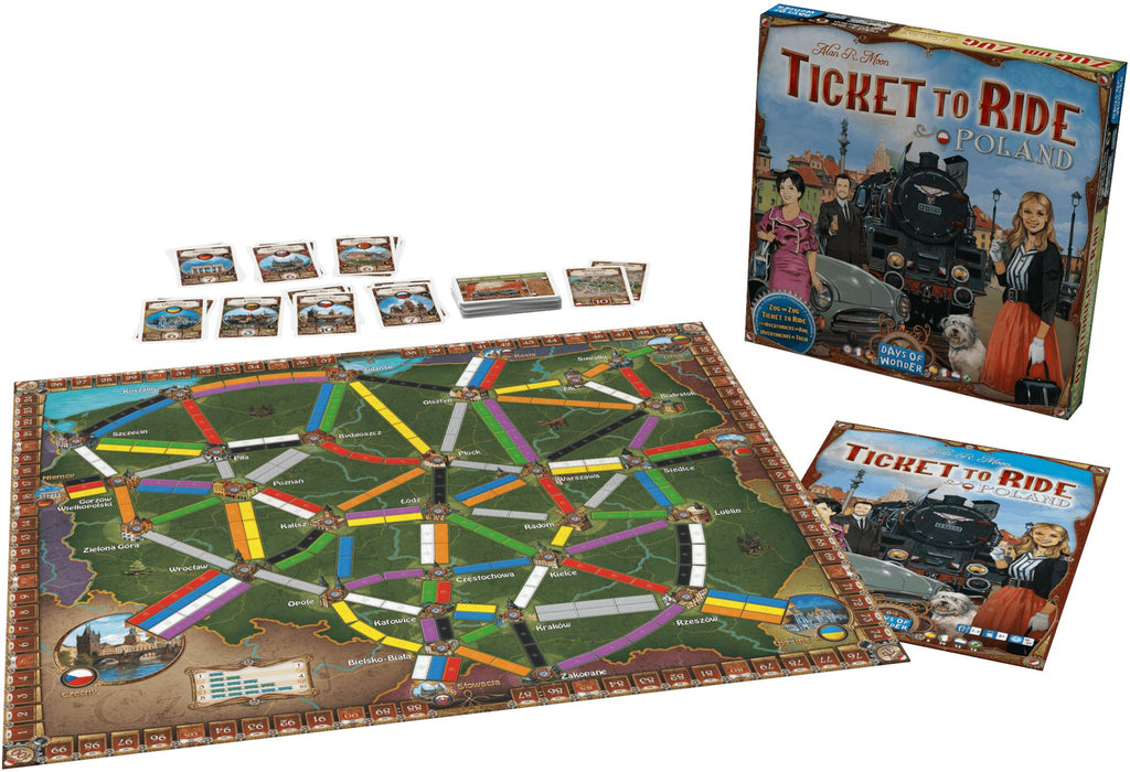 Ticket to Ride Map Collection: Volume 6½ – Poland Board Games Days of Wonder