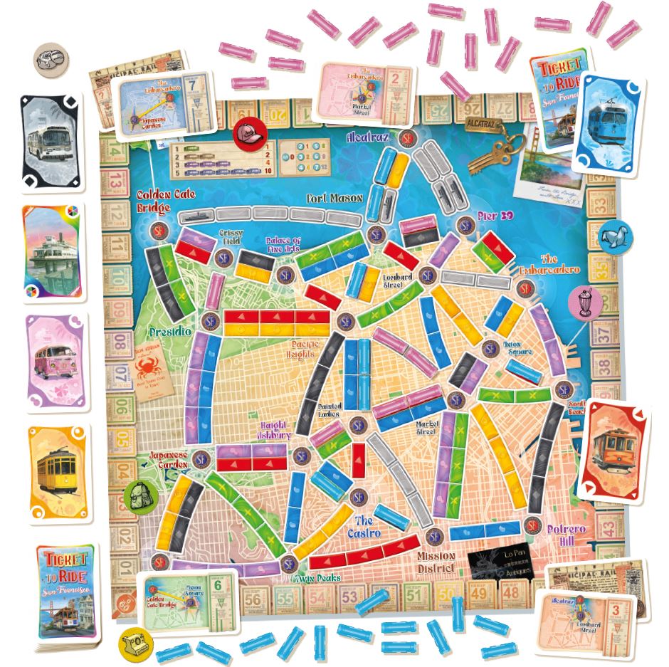 Ticket to Ride: San Francisco Board Games Days of Wonder