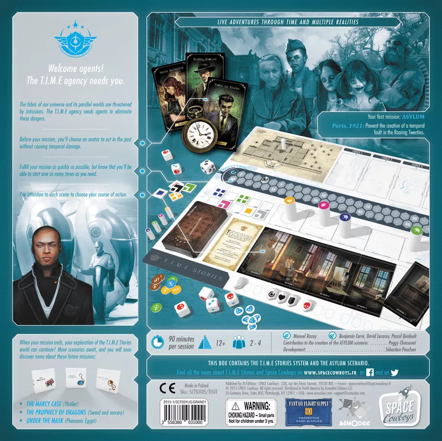 T.I.M.E Time Stories Core Board Games Space Cowboys