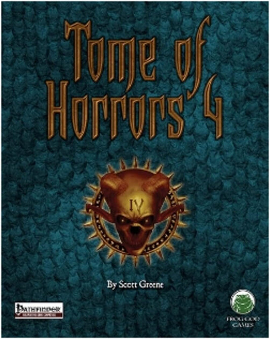 Tome of Horrors 4 Pathfinder Version RPG Frog God Games 
