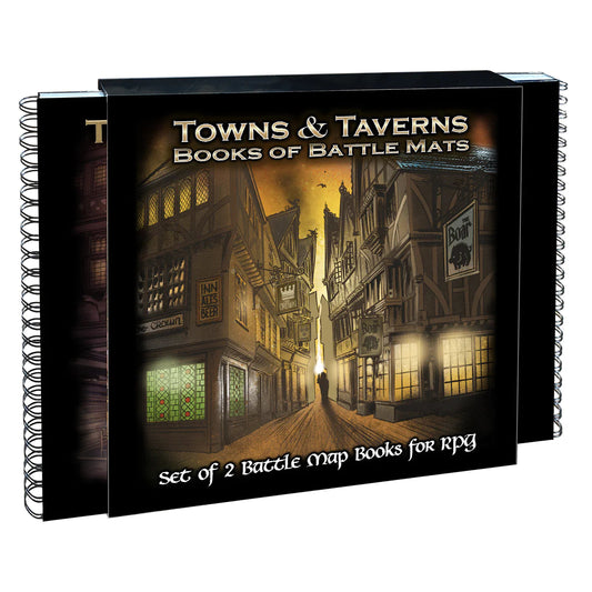 Towns & Taverns Books of Battle Mats RPG Loke 