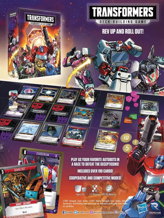 Transformers Deck-Building Game Card Games Renegade Games Studios