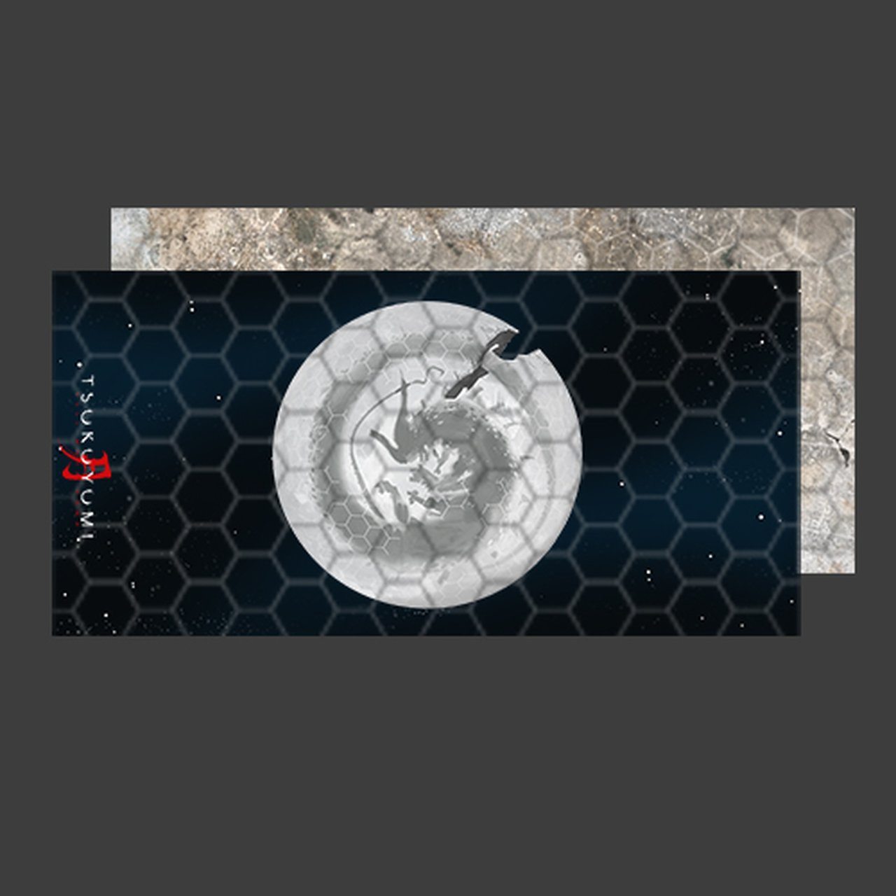 Tsukuyumi: Full Moon Down Playmat Supplies Grey Fox