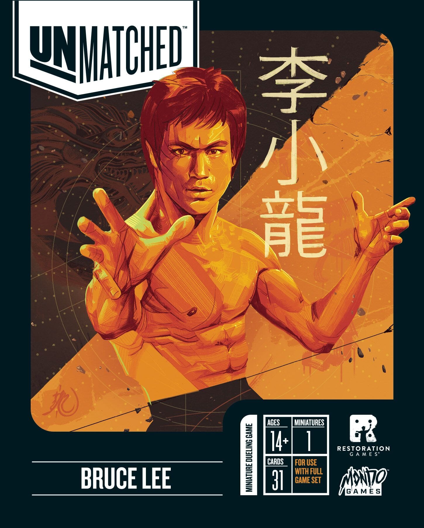 Unmatched: Bruce Lee Hero Pack Board Games RESTORATION GAMES