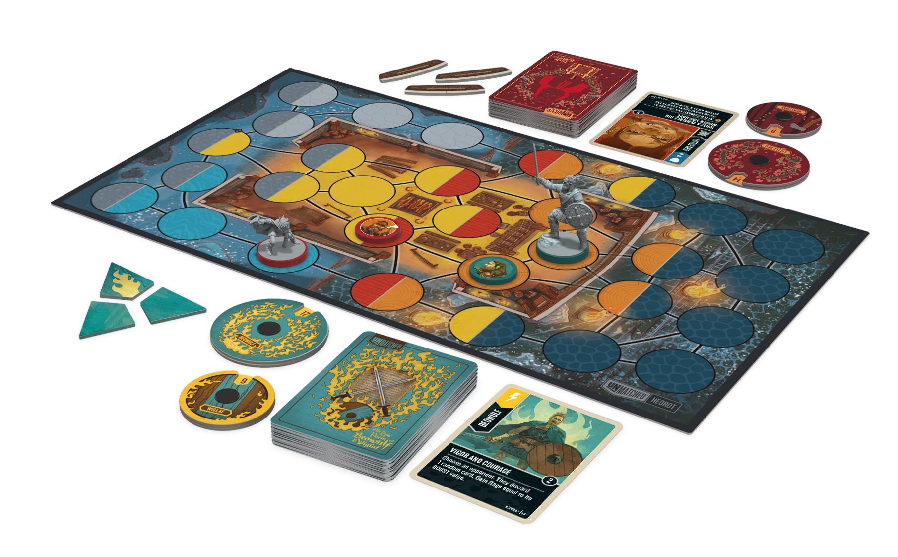 Unmatched: Little Red Riding Hood vs. Beowulf Board Games RESTORATION GAMES