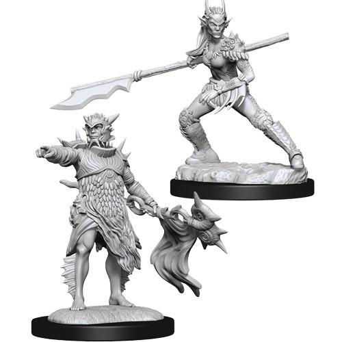 Unpainted Magic Miniatures: Coralhelm Commander & Halimar Wavewatch General Wizkids