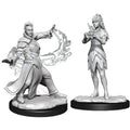 Unpainted Magic Miniatures: Killian & Dina Miniatures Wizkids