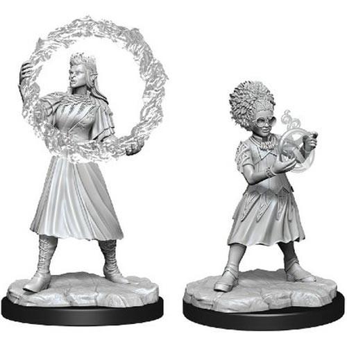 Unpainted Magic Miniatures: Rootha & Zimone Miniatures Wizkids
