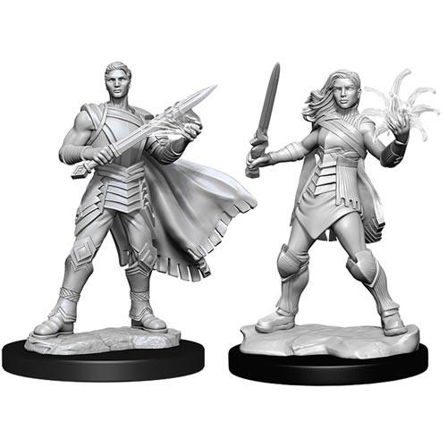 Unpainted Magic Miniatures: Rowan & Will Kenrith Miniatures Wizkids