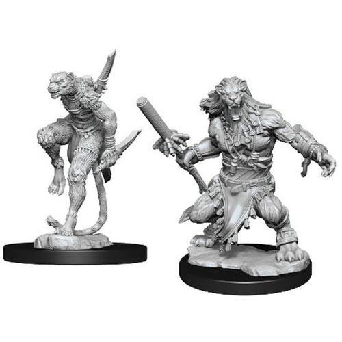 Unpainted Magic Miniatures: Wild Nacatls Miniatures Wizkids