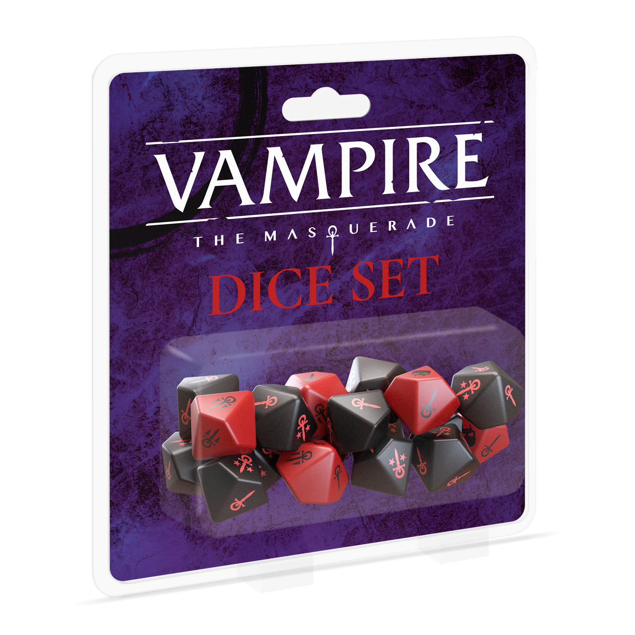 Vampire: The Masquerade 5e Dice Set Dice White Wolf 
