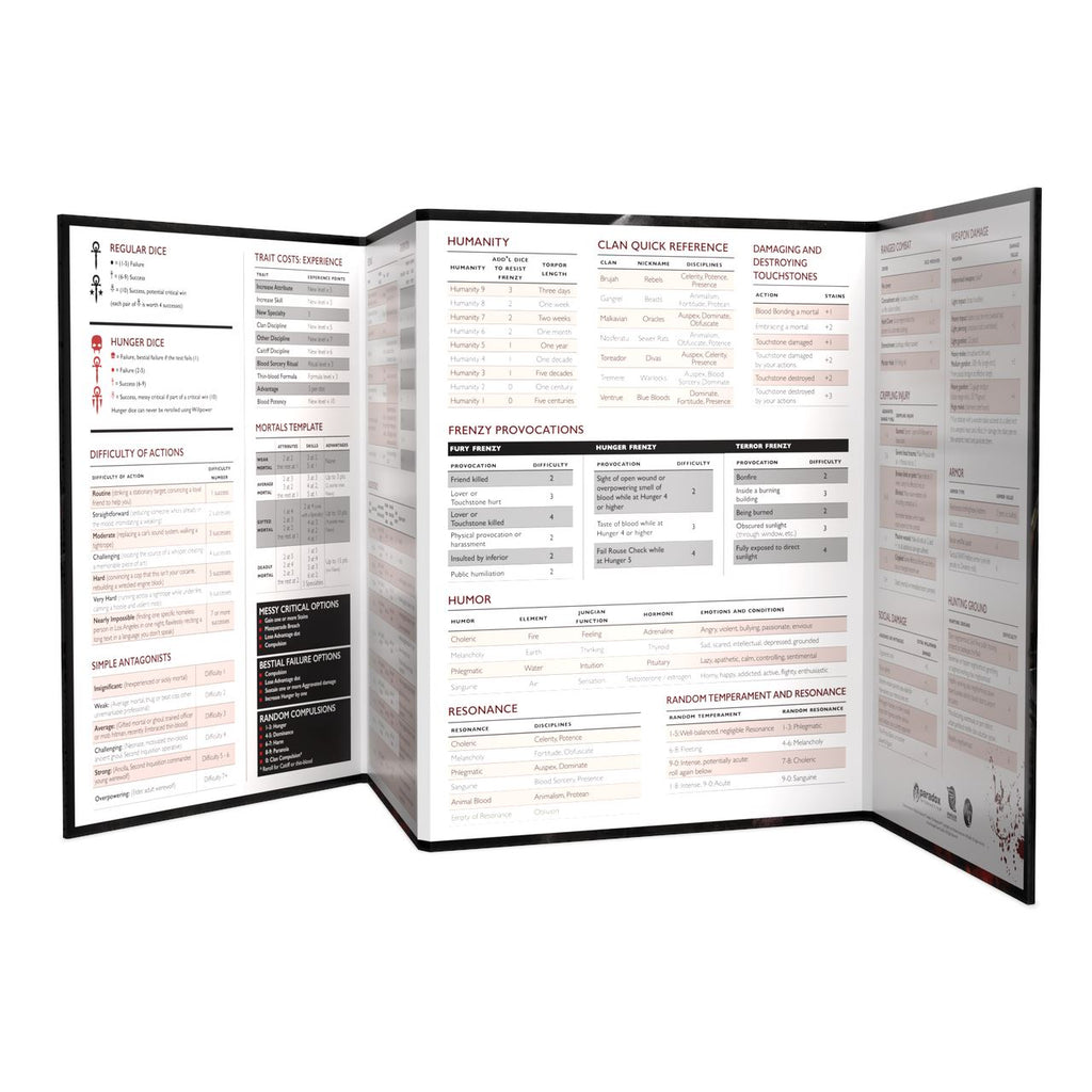 Vampire: The Masquerade 5th Edition Storyteller Screen and Toolkit RPG Renegade Games Studios