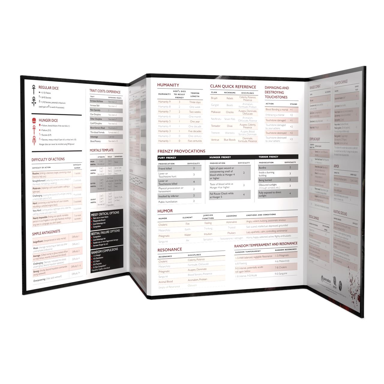 Vampire: The Masquerade 5th Edition Storyteller Screen and Toolkit RPG Renegade Games Studios