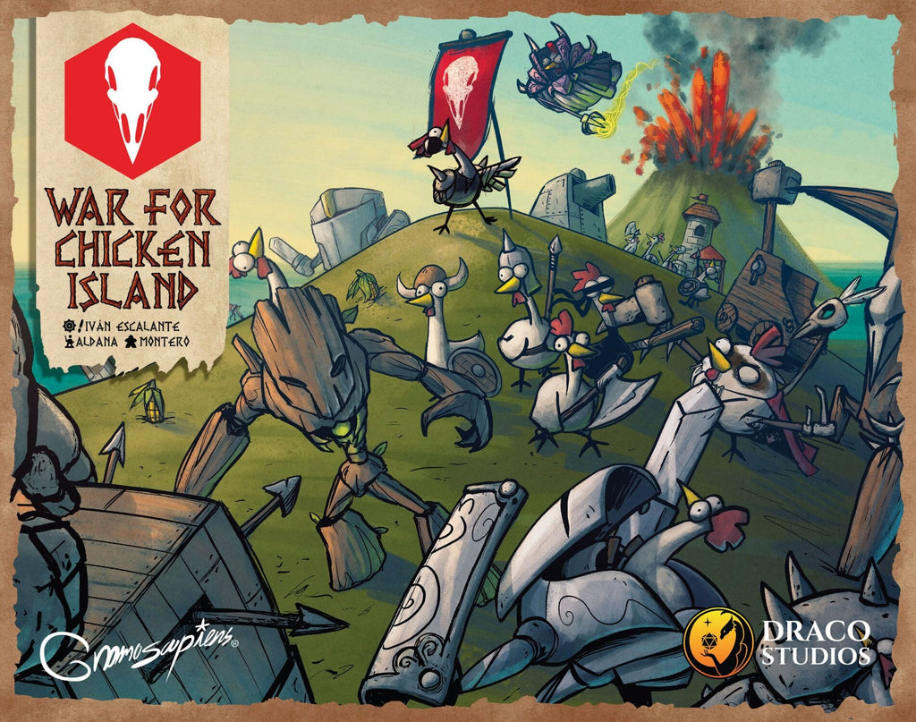 War for Chicken Island Board Games Draco Studios