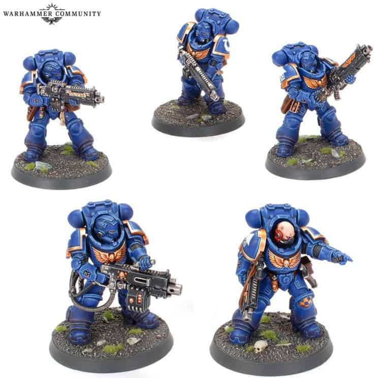 Warhammer 40K: Space Marines Heavy Intercessors Miniatures Games Workshop