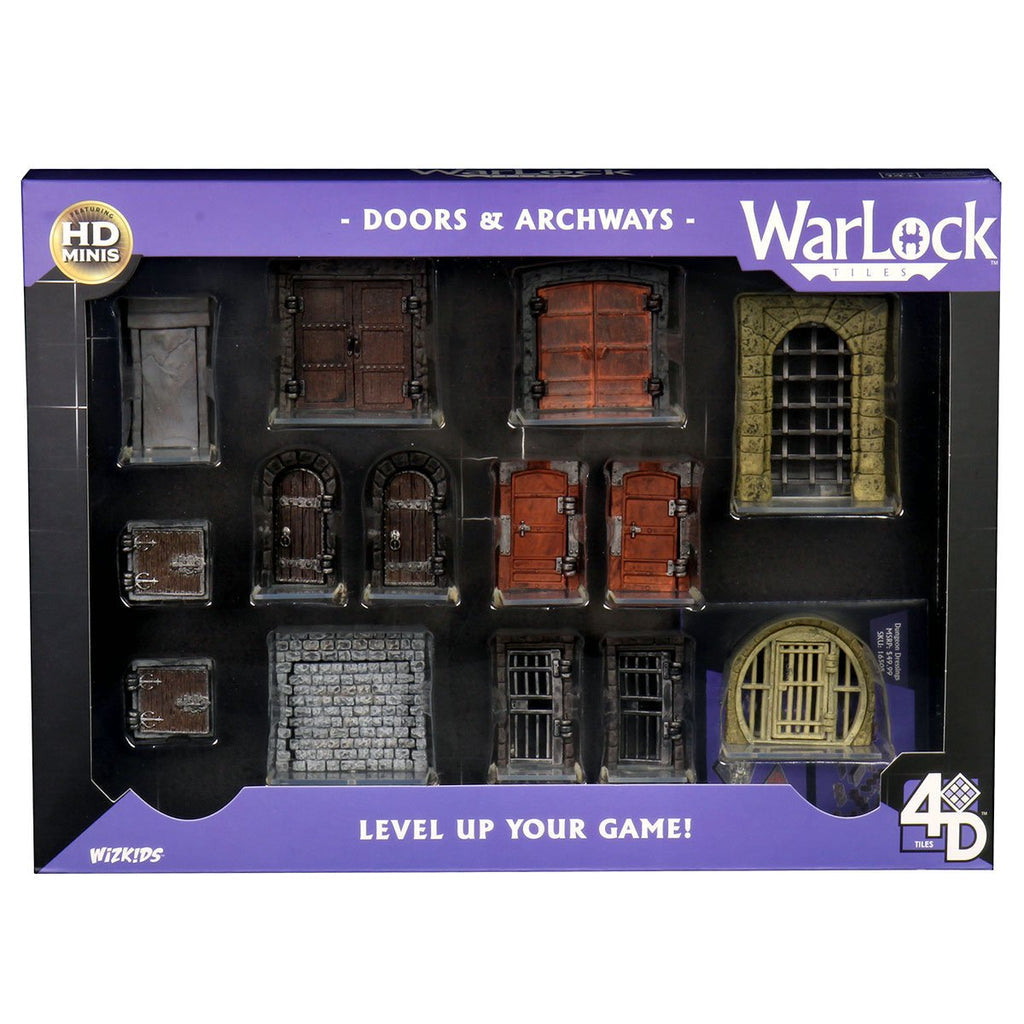 Warlock Tiles: Accessory - Doors & Archways Miniatures Wizkids 