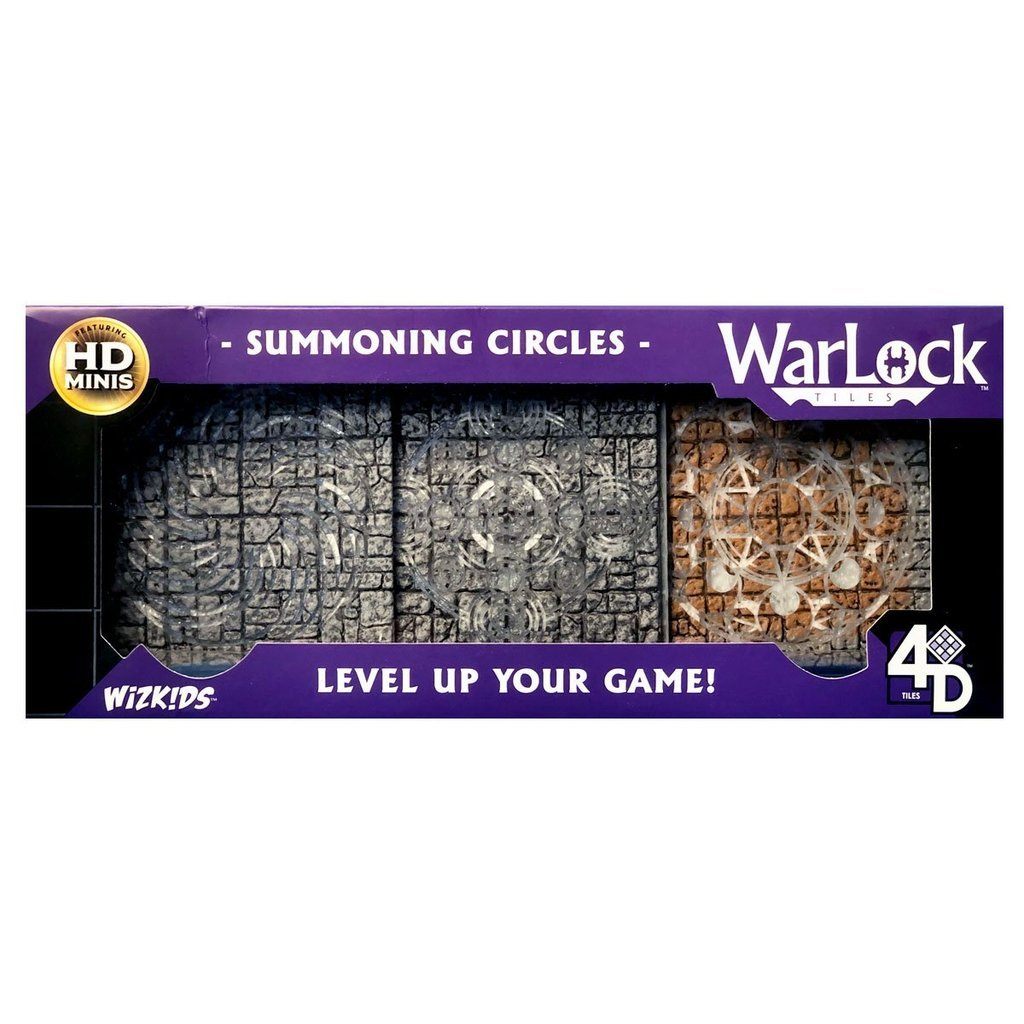 Warlock Tiles: Accessory - Summoning Circles Miniatures Wizkids