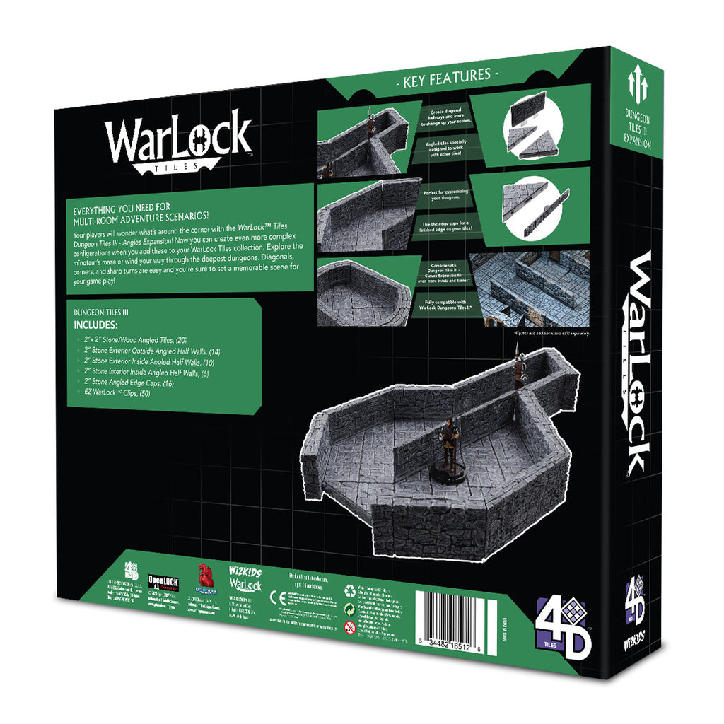 Warlock Tiles: Dungeon Tiles 3 - Angles Miniatures Wizkids