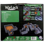 Warlock Tiles: Expansion Pack - 1" Dungeon Straight Walls Miniatures Wizkids 