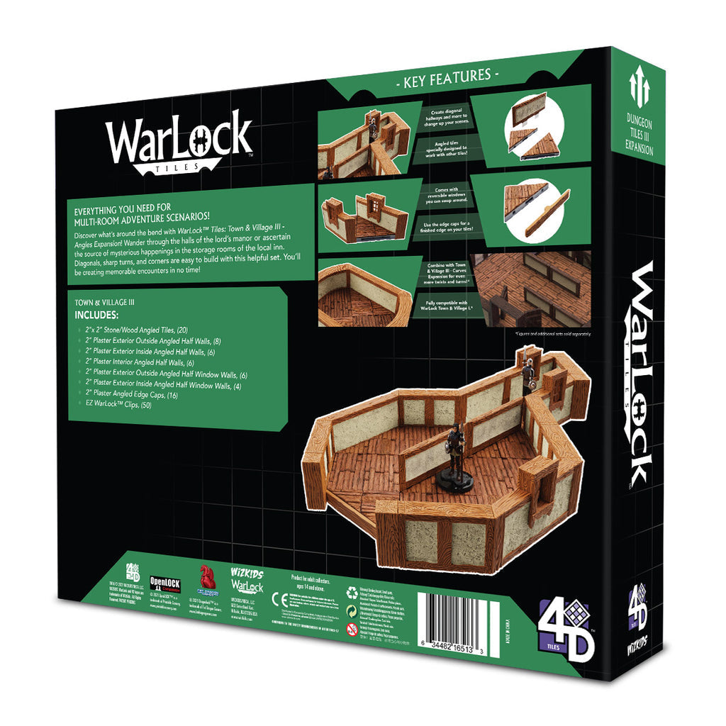 Warlock Tiles: Town & Village 3 - Angles Miniatures Wizkids