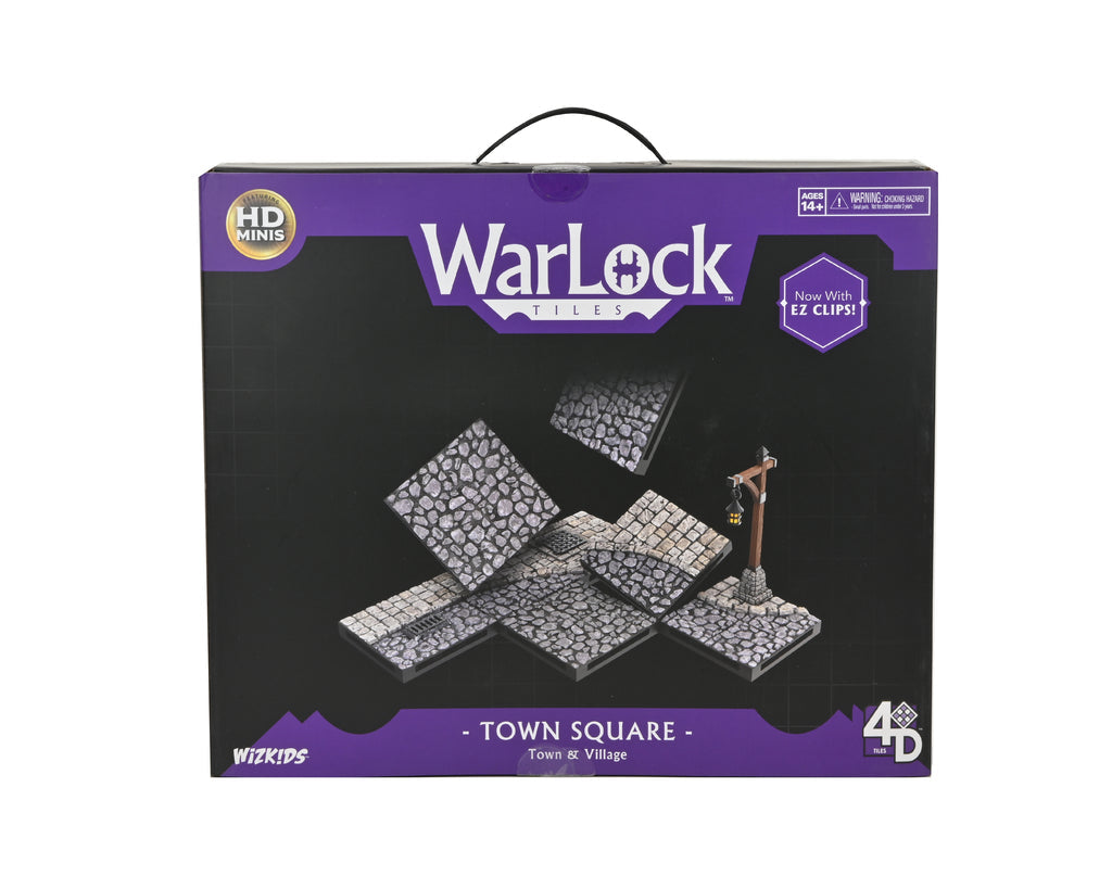 Warlock Tiles: Town & Village - Town Square Miniatures Wizkids