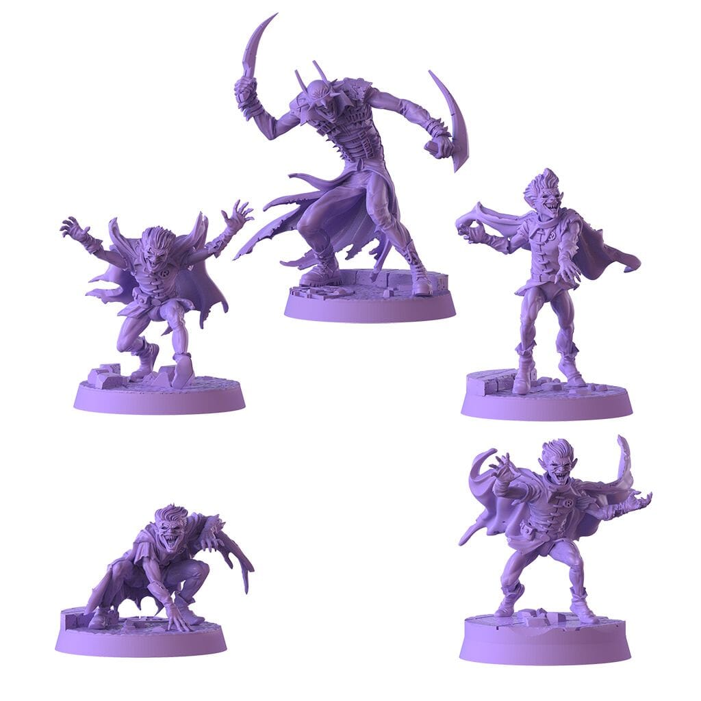 Zombicide 2nd Ediiton - 10th Year Anniversary: Dark Knights Metal Pack#1 Miniatures CMON